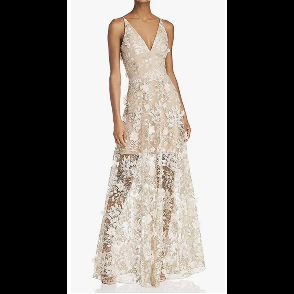 Dress the Population Floral Long Sidney Dress